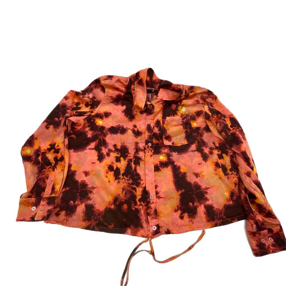 Rebecca Minkoff Red Button-Up Long Sleeve Shirt | Women’s OS